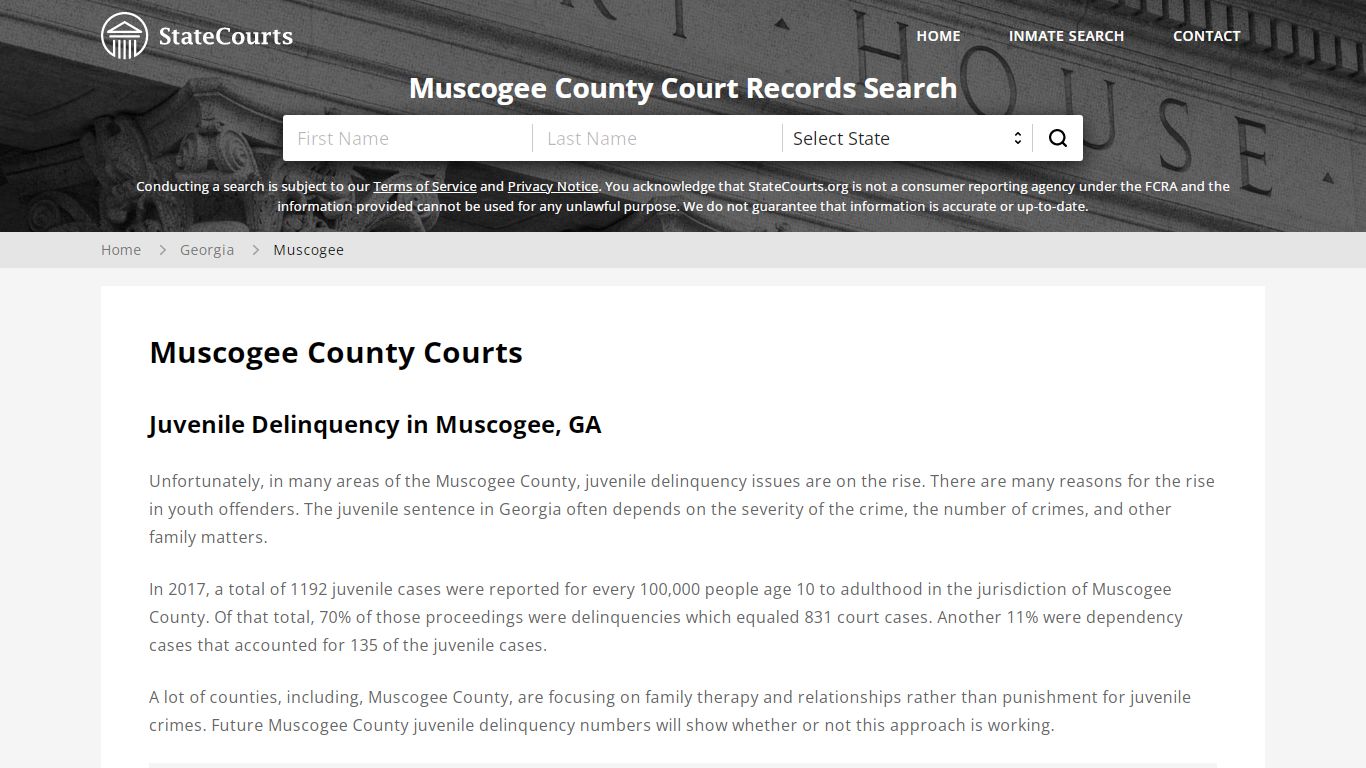 Muscogee County, GA Courts - Records & Cases - StateCourts