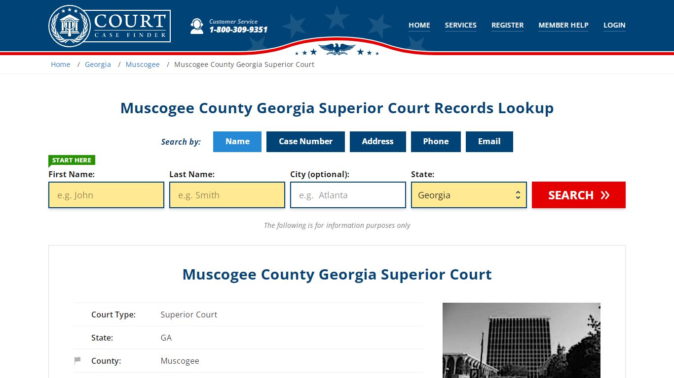 Muscogee County Georgia Superior Court Records Lookup